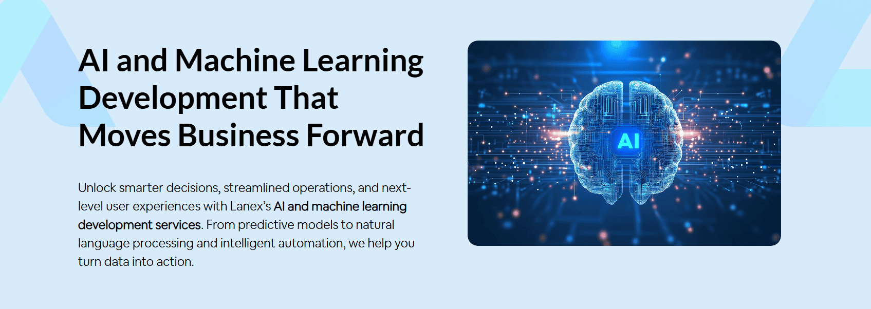 AI And Machine Learning Development Services | Custom AI